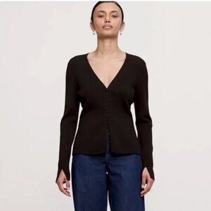 Banana Republic Ribbed Merino Cardigan